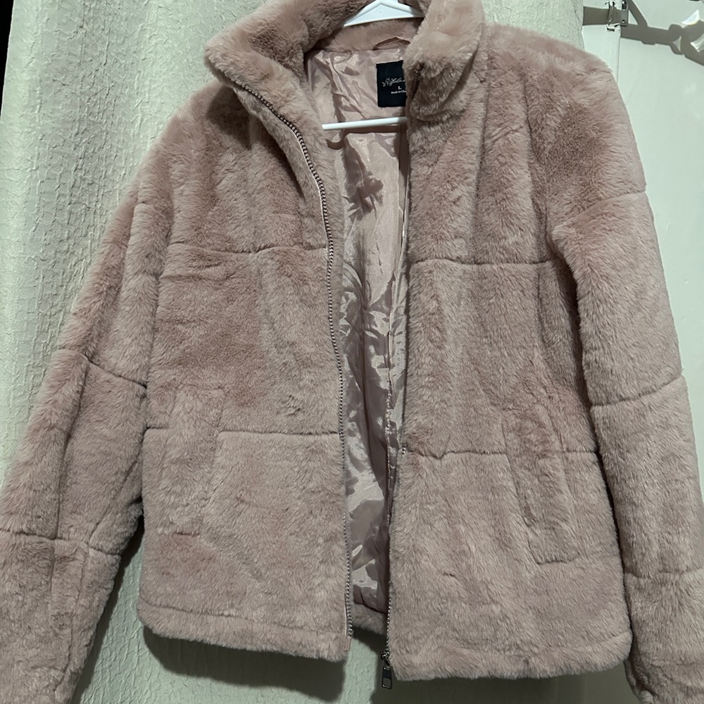 Jolie Blush Teddy Jacket